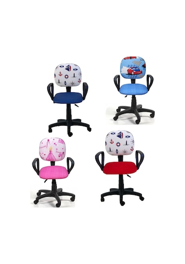 Depolife Çocuk Genç Odası Bilgisayar Ders Çalışma Ofis Koltuğu Telerlekli