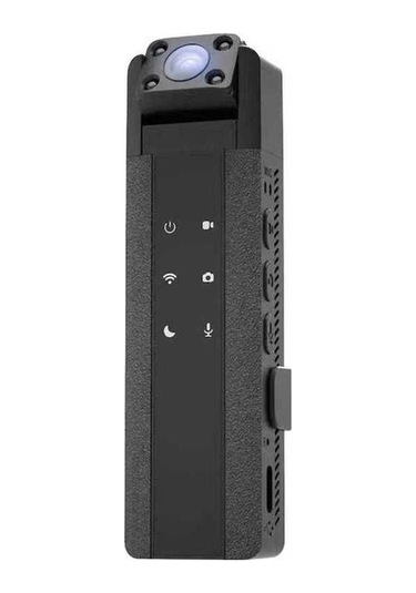Ulzyvf 2k Açık Hava Spor Kamerası, Sesli Gece Görüş, Taşınabilir Mini Video Kamera Siyah Siyah