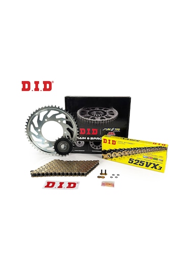 Zincir Dişli Seti Yamaha Fz8 / Fazer 800 Cc 2010-2016 / Yamaha / Fz8 / Fazer / 800cc / Zincir: Dıd-525vx3 Gold -122 / Ön Dişli: Jt 16t / Arka Dişli: Sunstar 46t / 2010-2011-2012-2013-2014-2015-2016 Zincir Dişli Seti Yamaha Fz8 / Fazer 800 Cc 2010-2016 / Yamaha / Fz8 / Fazer / 800cc / Zincir: Dıd-525vx3 Gold -122 / Ön Dişli: Jt 16t / Arka Dişli: Sunstar 46t / 2010-2011-2012-2013-2014-2015-2016