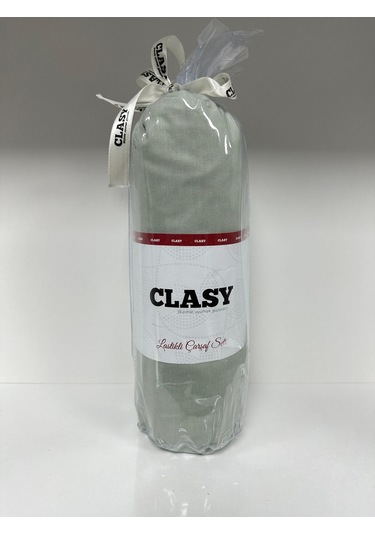 Clasy Ranforce Lastikli Çarşaf Seti Tek Kişilik Düz Kaktüs Yeşili Çok Renkli