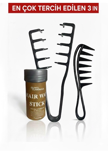Mucizevi Tarak + 75 Gr Wax + Wax Tarağı 3 In 1 Set