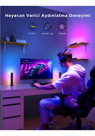 Govee Rgbıcww Wifi+bt Flow Plus Bar 2'li