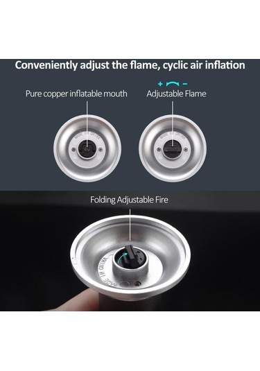 Jms Bütan Meşale Ayarlanabilir Alev Çok Amaçlı Endüstriyel Meşale Kaynak Doldurulabilir Mutfak Meşalesi