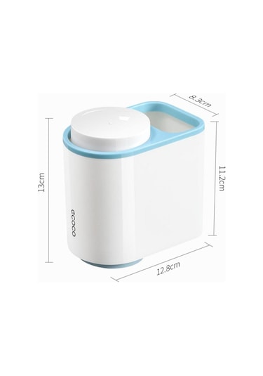 Mavi Banyo Aksesuarları Seti Diş Fırçası Tutucu Diş Macunu Dispenseri Duvara Monte Diş Fırçası Bardağı Depolama Raf Diş Macunu Sıkacağı Mavi