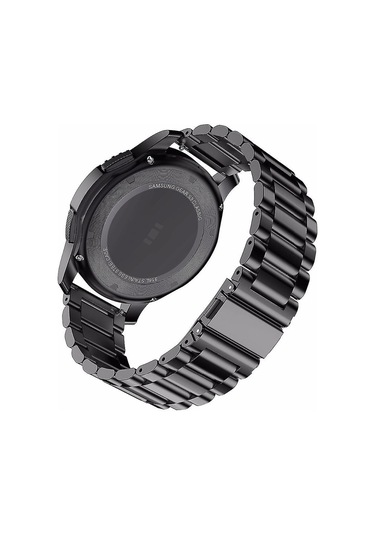 Seiko Kayış Bilezik 24mm Siyah Paslanmaz Çelik Saat Kayışları Erkekler/kadınlar İçin