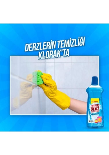 Fayans Derz Temizleyici Mavi Su 970 Ml 4 Adet