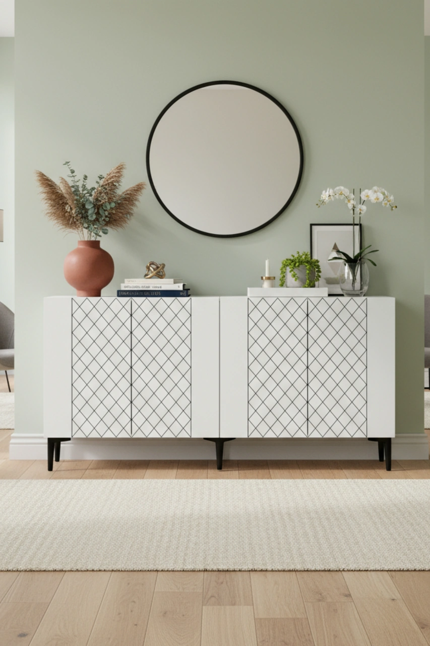 Ka1512db Resso150 Konsol, Kahve Köşesi, Tv Sehpası Safirmeşe-beyaz 150cm Beyaz