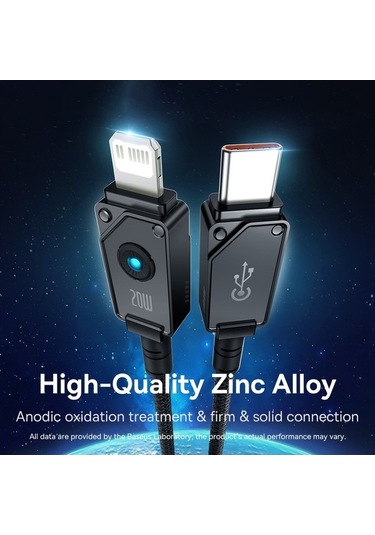 Pazly Veri Uzunluk:2m Type-c Seri Şarj Pin Kırılmaz Kablosu, Hızlı Baseus 8 20w - Ei