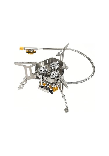 Teltree Tomshoo Taşınabilir Üç Aynalı Kamp Ocağı - Çelik Ve Bakır Malzeme, Gölgeye Katlanır, Kamp, Doğa Yürüyüşü İçin Gümüş