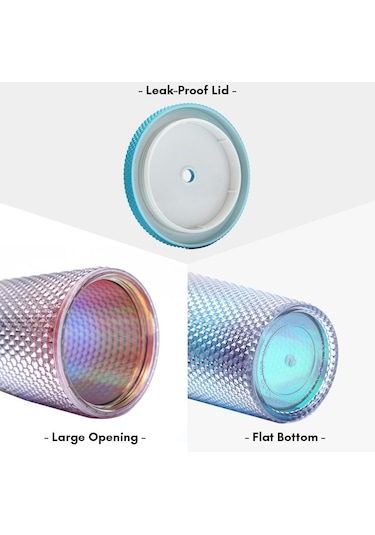 Açık Yeşil 710ml/24oz Büyük Kapasiteli Su Bardağı Tamamen Çivili Mat Tumbler Geniş A Sızdırmaz Kapaklı Yeniden Su Bardağı 55039060