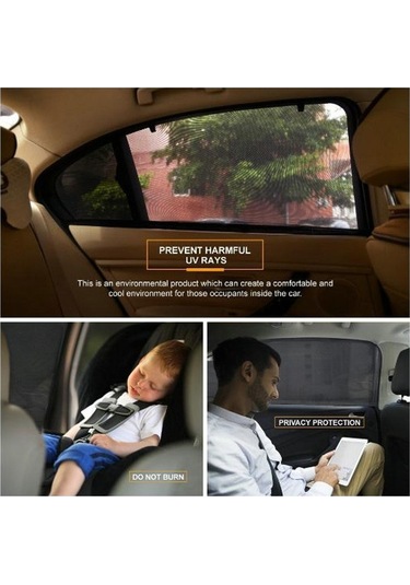 Oto Araba Araç Pencere Mesh Kalkan Güneşlik Güneşlik Net Uv Koruma Anti Sivrisinek Pencere Kapakları, Boyut: Ön Window75x50cm