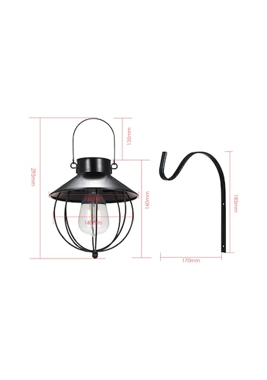 Xindoker Solar Gömlek Aydınlatması - Hızlı Işık Kontrolü Ip65 Su Geçirmez 600mah Şarj Edilebilir Pil Ve Askı İle Siyah