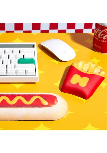 Mustard Hot Dog Silikon Klavye Desteği
