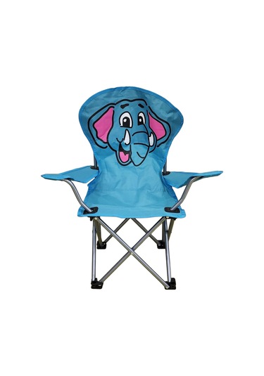 Katlanır Çocuk Sandalyesi Mavi - Fil Desen Mavi