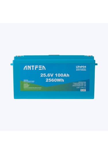 Antfea 25.6v 100ah Abs Lityum Akü Akıllı Ekran Lifepo4
