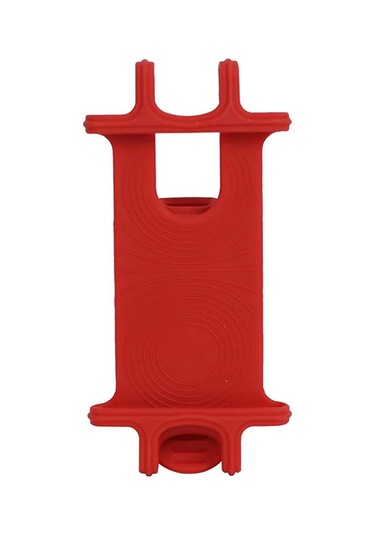 Goldenqian Evrensel Bisiklet Telefon Tutucu Silikon Bisiklet Gidon Cep Telefonu Dağı İphone 15 14 Pro Max Artı Mini Samsung Xiaomi Red Red