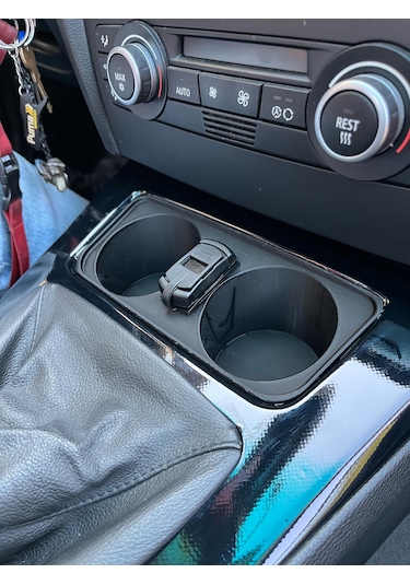 Bmw E90 E91 E92 E93 Bardaklık Siyah&gri