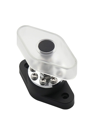 Yunboo 300a Otomobil Gemi Akü Bağlantı Kutusu, 8+1 M10 Çelik Konnektör, Siyah Bazlı Şeffaf Kapağı