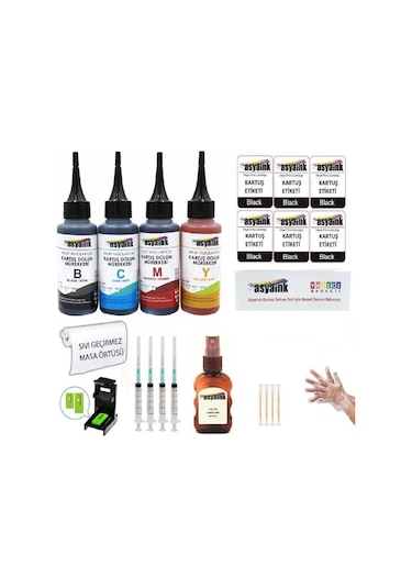 Hp Deskjet D2645/d2660 Uyumlu Kartuş Dolum Seti 4x100ml