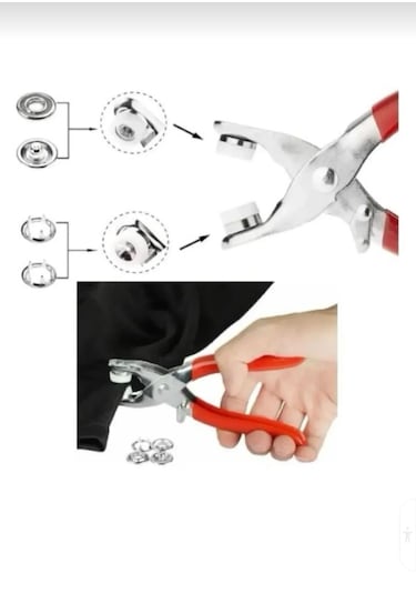 9.5 Mm Metal 50 Çıt Çıt, El Pensesi, Set- Gömlek Ve Bebe Çıtçıt M