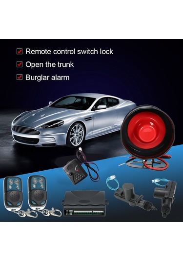 Reedark Araba Güvenlik Sistemi: Uzaktan Kilitleme + Çarpma Sensörü + Hareket Engeli + 120db Siren, Tüm Modeller İçin Uyumlu