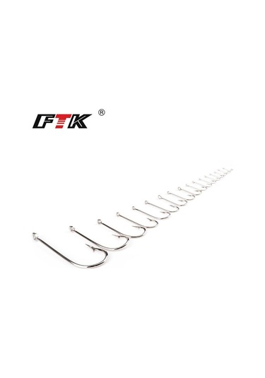 Ftk Dikenli Olta Düzleştirilmiş Yuvarlak 2-6 50 Adet And7-20 100 Adet/lotcsarp Besleyici Balıkçılık Için Kanca Mücadele 20