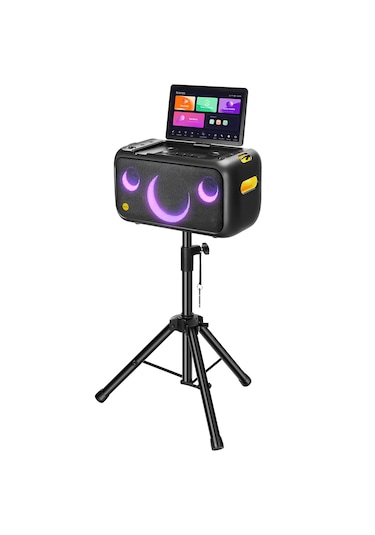 Ikarao Break X1 800 W Partybox Hoparlör Karaoke Seti + Standlı