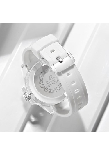 Yingfu S540 Kadın Saati Beyaz Kadran, Pembe Gövde, Koyu Renk Kişiler İçin Beyaz