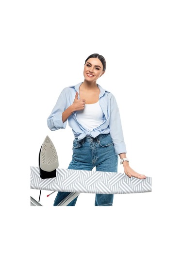 Domino. Evrensel Dikilmiş Keçe İle Ütü Masası Kılıfı 153351359 Beyaz