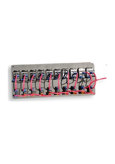 Otomatik Sigortalı 10lu Karlıng Switch Panel Işıklı İzoleli