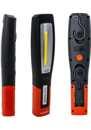 Ceta Form R10-max02 Şarjlı Led Çalışma Lambası 400 Lümen Siyah