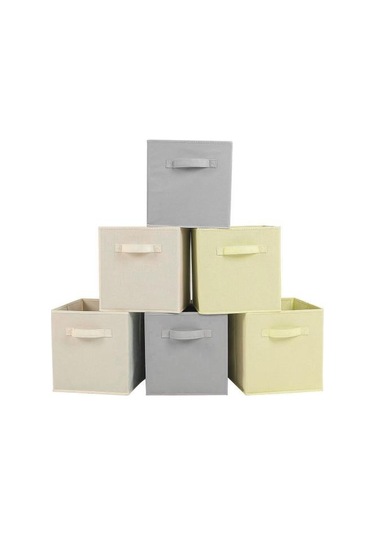 Saplı Kumaş Saklama Küpü Büyük Kapasite Kolay Erişim Katlanabilir Ağır Hizmet Oyuncakları Siyah