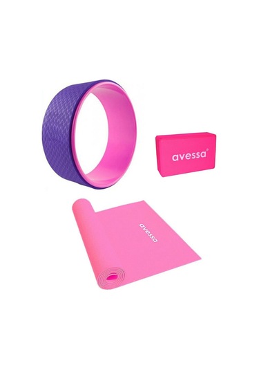 Avessa 3'Lü Yoga Seti Set-2 Pembe - Mor