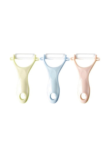 Pembe Asma Deliği İle Dayanıklı Sebze Soyucu Mutfak Aracı Moda Çok Fonksiyonlu Pembe