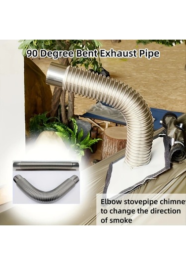 Dashanshop Paslanmaz Çelik Esnek Baca Kamp Ocağı Doğal Gaz Propan Uyumlu Dayanıklı