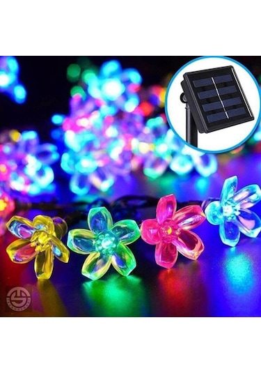Technosmart 30 Ledli Solar Çiçekli Rgb Bayçe Aydınlatma Dekorasyo Çok Renkli