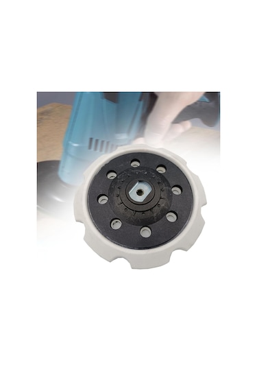 Suntek 8 Delikli Zımpara Destek Pedi Ahşap, Metal, 6-inç