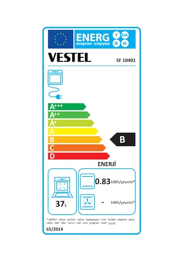 Vestel SF 10401 Elektroturbo Solo Fırın