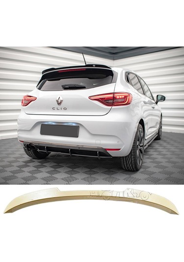 Renault Clio 5 Bagaj Üstü Spoiler Parlak Siyah Spoyler Plastik İthal