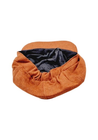 Uniquetrenders Kadın Arkadan Lastikli Kışlık Baretta Şapka Kiremit