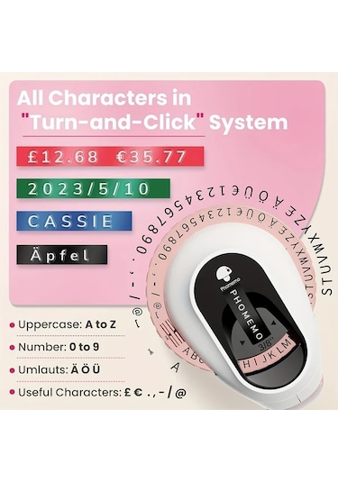 Willowhaven Pembe 6 Şerit Kabartma Etiket Yapıcı Makinesi 3d Taşınabilir Ev Ofis Organizasyon