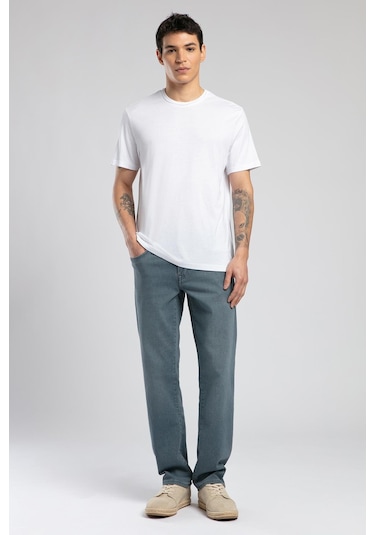 Lee Cooper Gael Erkek O Yaka T-shirt Beyaz-19816 Beyaz