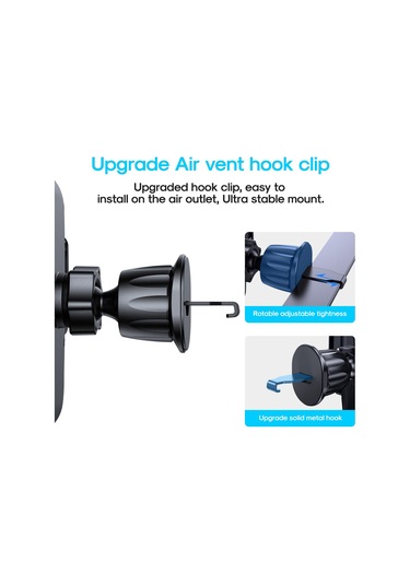 Joyroom Jr-zs259 Hava Firar Kancası Araca Monte 360 Derece Braket Tutucu 4.7-6.9 İnç Cep Telefonu İçin