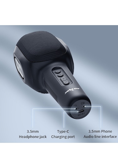 Zealot S58 Kablosuz Bluetooth Karaoke Mikrofon Şarj Edilebilir Ev Ktv Parti El Mikrofonu Hoparlörü - Pembe 682000363b