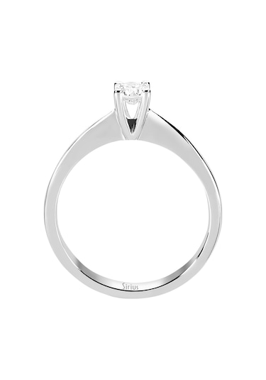 Sirius D Renk 0,24 Karat Pırlanta Tektaş Yüzük 0804R0148