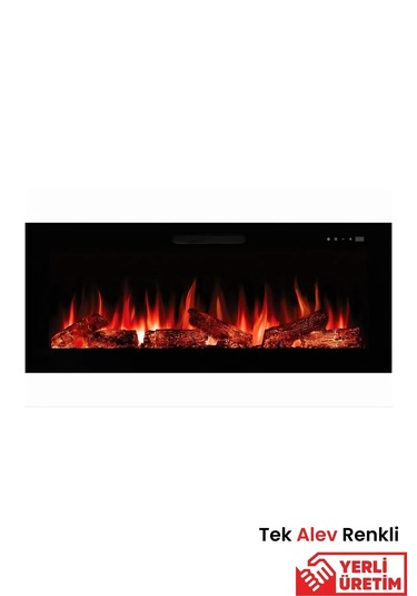 Masta 100 Elektrikli Şömine - Isıtıcısız, Cam Çerçeveli, Tek Renk