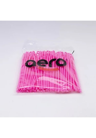 Aero Çuvaldız Plastik Geniş Delik Kısa 17 cm 100 Adet Pembe