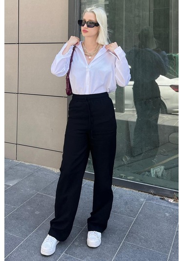 Madmext Mad Girls Beyaz Oversize Gömlek Mg1369-beyaz Beyaz