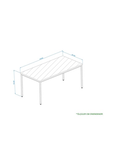 Sehpol Çalışma Masası 140x80x75 Cm Siyah Richmood Siyah