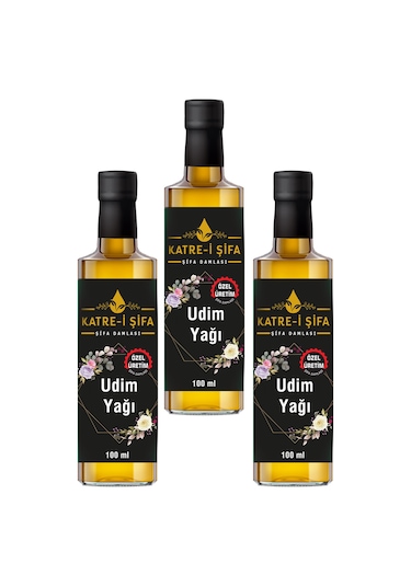 Katre-i Şifa Saf Udim Yağı (Özel Üretim) Ekonomik 3 x 100 ML